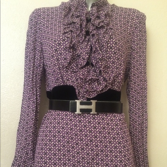 🎉 HP🎊 TORY BURCH gorgeous 100% SILK DRESS - Picture 1 of 7